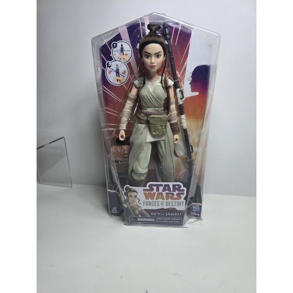 DISNEY STAR WARS FORCES OF DESTINY REY OF JAKKU 11'' ACTION FIGURE DOLL - Picture 1 of 2